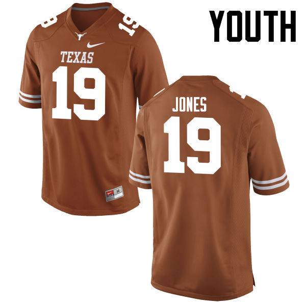 Youth #19 Brandon Jones Texas Longhorns College Football Jerseys-Tex Orange - Click Image to Close